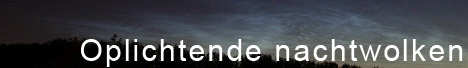 Oplichtende nachtwolken