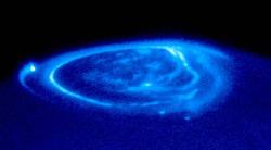 Poollicht op Jupiter