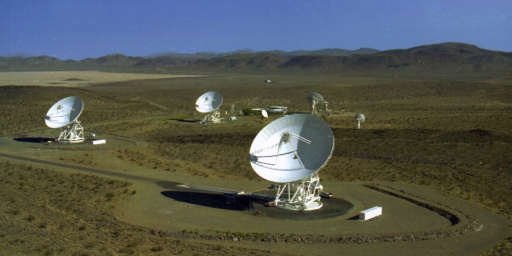 NASA's Goldstone Deep Space Communications Complex in Californië