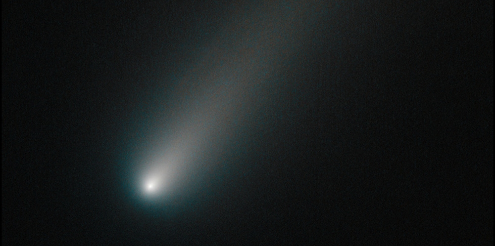 Komeet ISON gefotografeerd door de Hubble Space Telescope