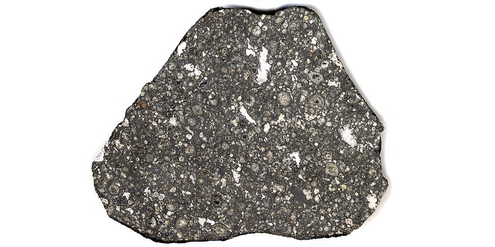 Voorbeeld van een chondriet meteoriet