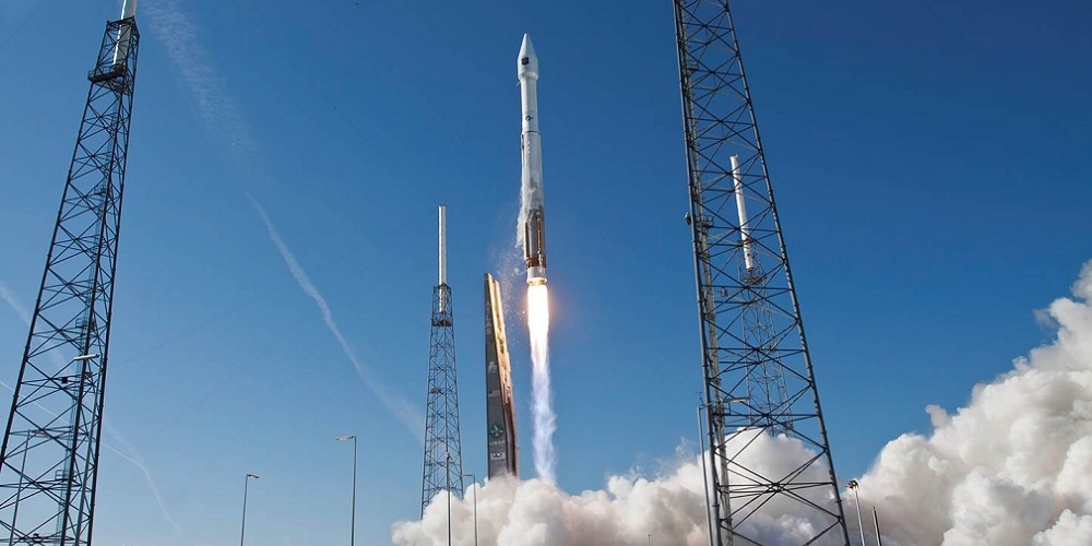 Lancering van een Amerikaanse Atlas V raket