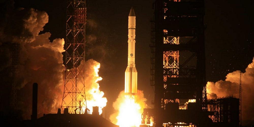 Lancering van een Russische Proton draagraket