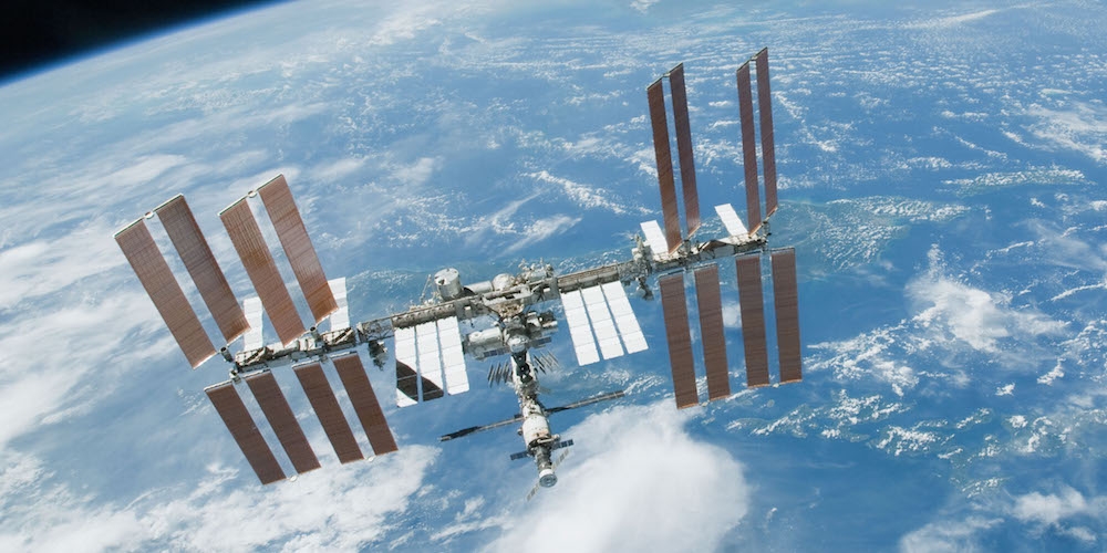 Het internationale ruimtestation ISS