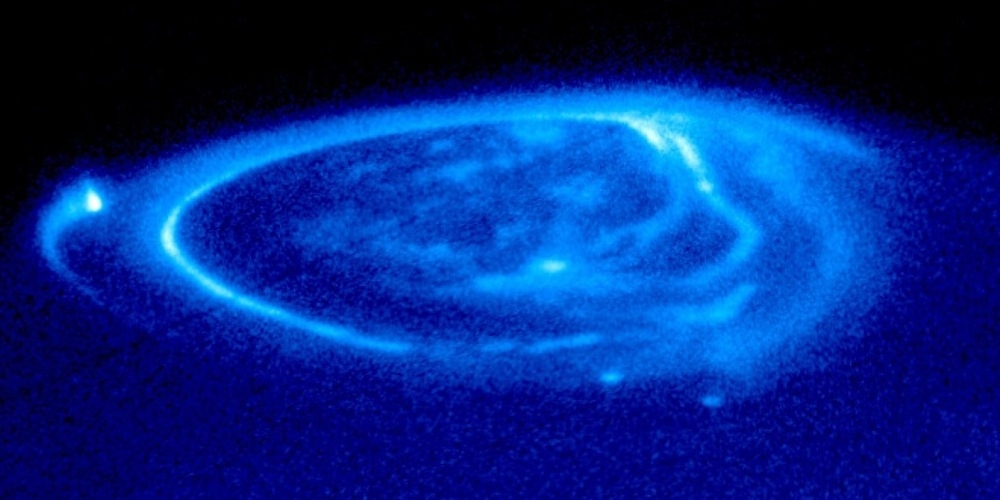 Poollicht op Jupiter