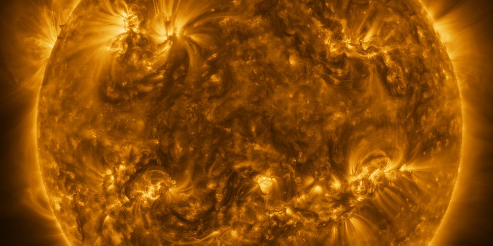 De zon gezien door de Solar Orbiter vanop een afstand van 75 miljoen kilometer. 
