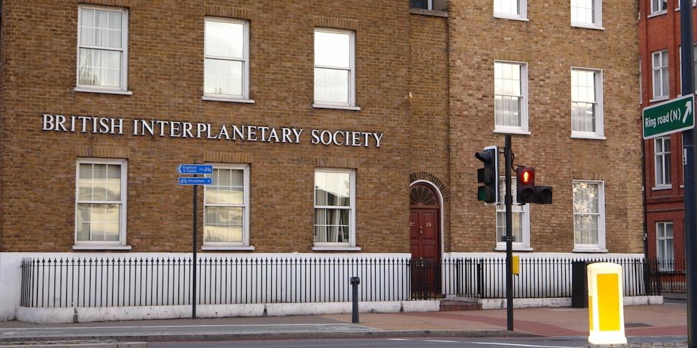 Hoofdkwartier van de British Interplanetary Society in Londen