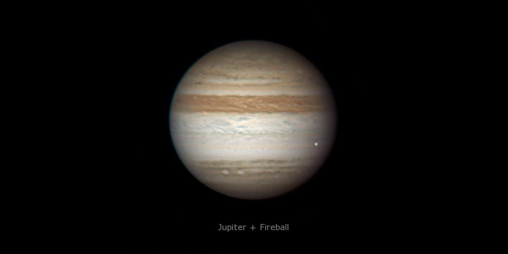 Inslag te zien op Jupiter