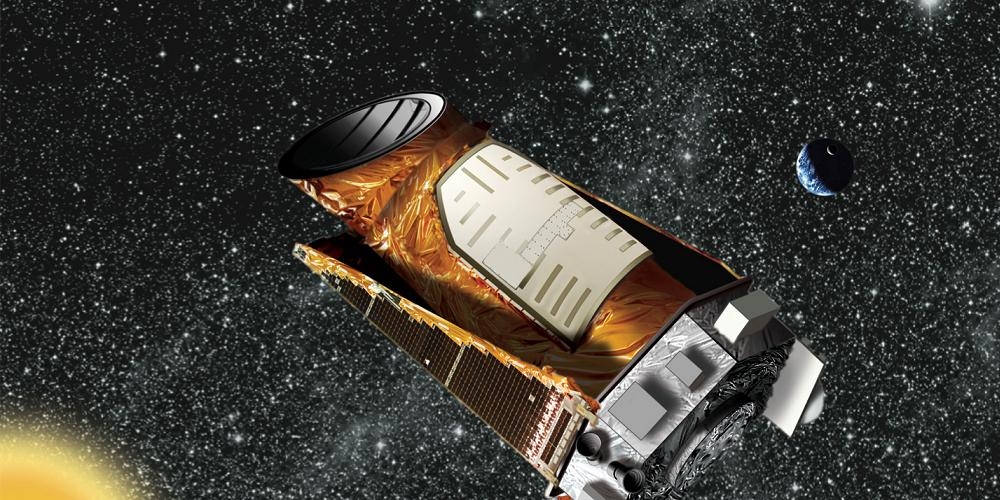 Artistieke impressie van de Kepler ruimtetelescoop