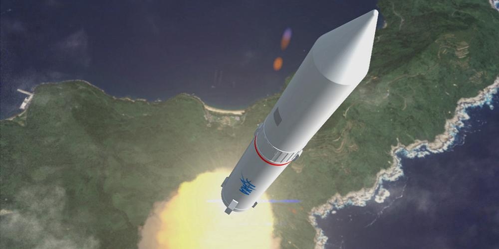 Artistieke impressie van de nieuwe Japanse Epsilon raket