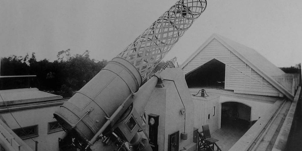 De indrukwekkende Great Melbourne Telescope in 1885