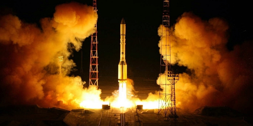 Lancering van een Russische Proton draagraket