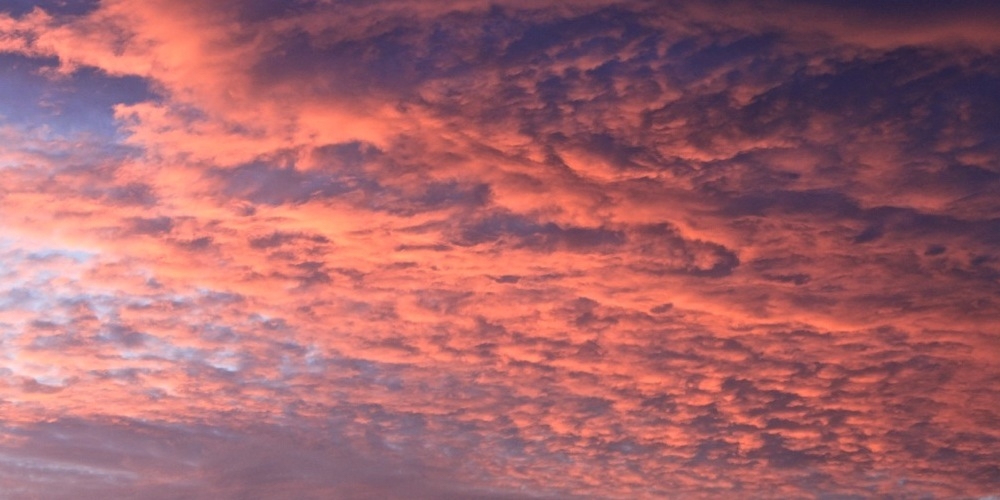 Een mooi voorbeeld van schemering: avondrood