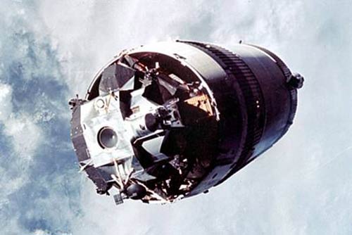 De derde trap van de Saturn V raket