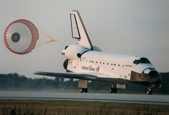 Landing van de orbiter