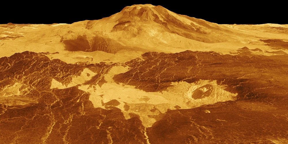 Data from NASA’s Magellan spacecraft reveal volcanic activity on Venus
