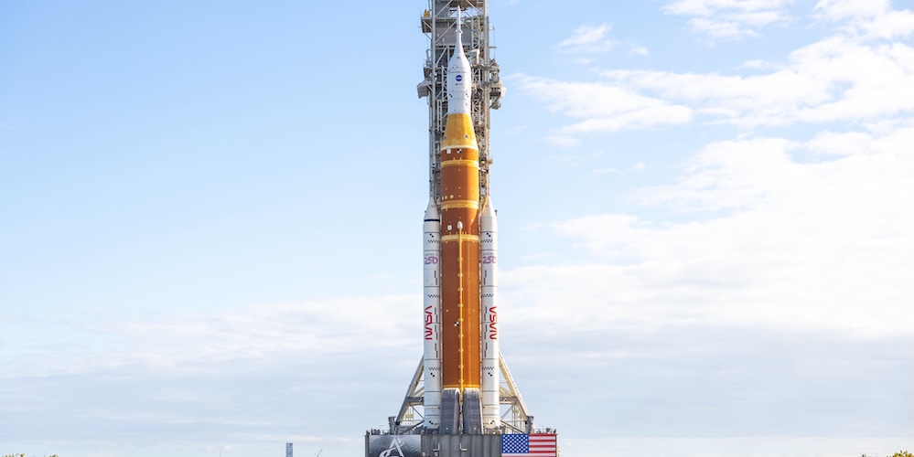 NASA Artemis II Moon Rocket Arrives at Launch Complex