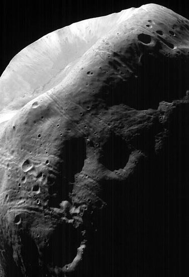Krater op Phobos